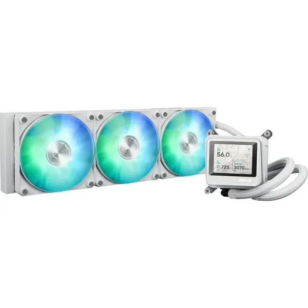 ASUS MAX Gaming LC 360 ARGB LCD White Edition Prozessor All-in-One-Flüssigkeitskühler 12 cm Weiß ASUS MAX Gaming LC 360 ARGB LCD White Edition Prozessor All-in-One-Flüssigkeitskühler 12 cm Weiß