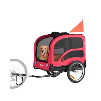 VEVOR Hundeanhänger, bis zu 45 kg, Haustierwagen-Fahrradträger für kleine & große Hunde, klappbarer Rahmen mit Rädern, universelle Fahrradkupplung, inkl. Flagge, interne Leine, 1350x720x840 mm VEVOR Hundeanhänger, bis zu 45 kg, Haustierwagen-Fahrradträger für kleine & große Hunde, klappbarer Rahmen mit Rädern, universelle Fahrradkupplung, inkl. Flagge, interne Leine, 1350x720x840 mm