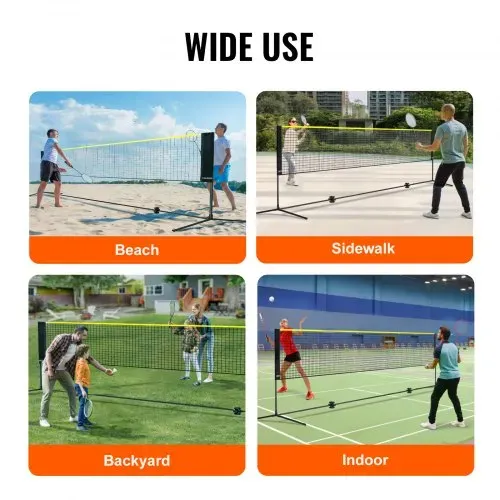 VEVOR 606cm Badminton Netz Set Outdoor Volleyball Pickleball Tennis Netz Tragbar – Bild 5