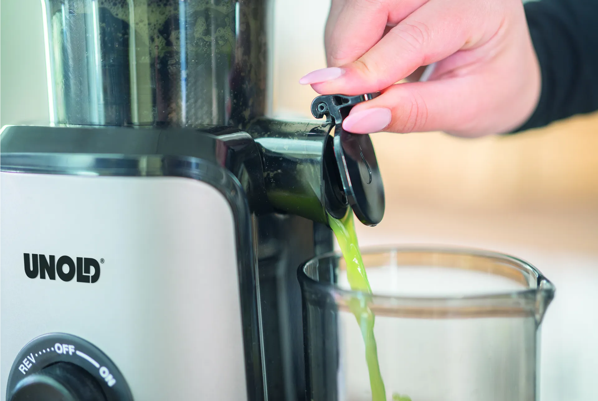 Unold 78275 SLOW JUICER Sam Langsamer Entsafter 300 W Anthrazit – Bild 5