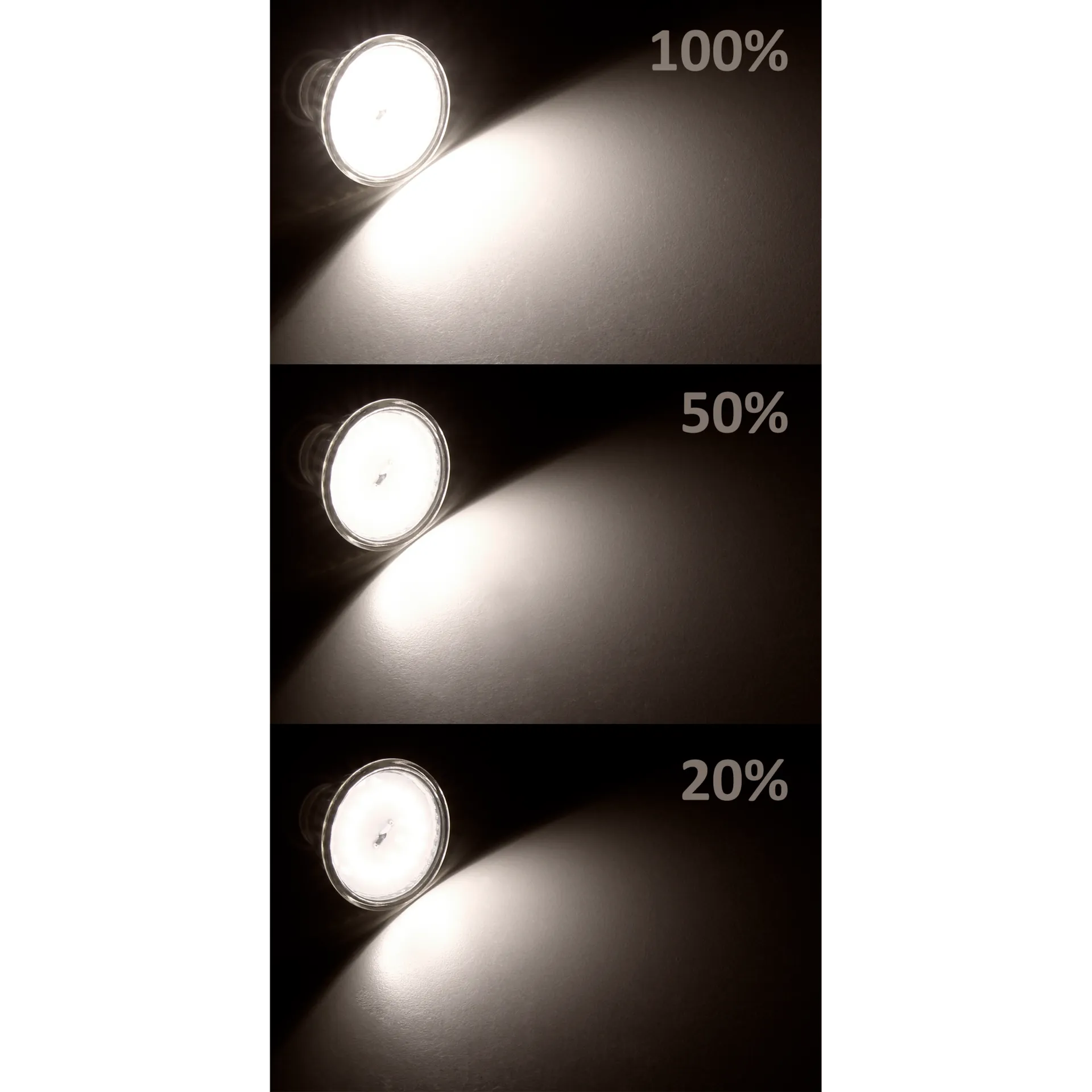 LED-Strahler McShine ''LS-450'' GU10, 5,5W, 470lm, warmweiß, step dimmbar 100/50/20% – Bild 3