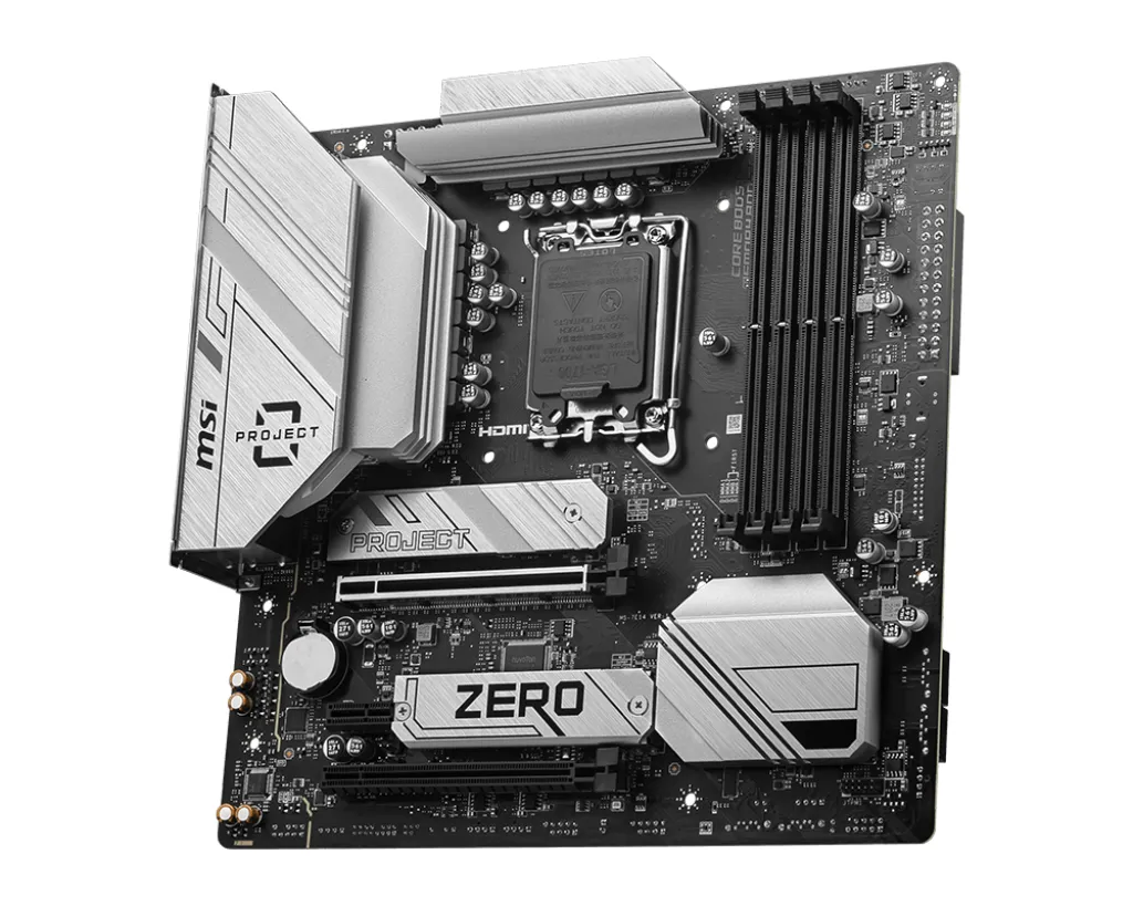 MSI B760M Ptoject Zero Intel B760 LGA 1700 micro ATX – Bild 2