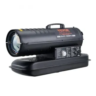 VEVOR Kerosin-/Diesel-Warmluftheizung, 70000 BTU Torpedo-Raumheizer, tragbar mit Thermostatregelung, 19-Liter-Tank, effizienter Kerosinheizer für den Innen- und Außenbereich für Zuhause, Baustelle, Industrie, Werkstätten, Schwarz VEVOR Kerosin-/Diesel-Warmluftheizung, 70000 BTU Torpedo-Raumheizer, tragbar mit Thermostatregelung, 19-Liter-Tank, effizienter Kerosinheizer für den Innen- und Außenbereich für Zuhause, Baustelle, Industrie, Werkstätten, Schwarz