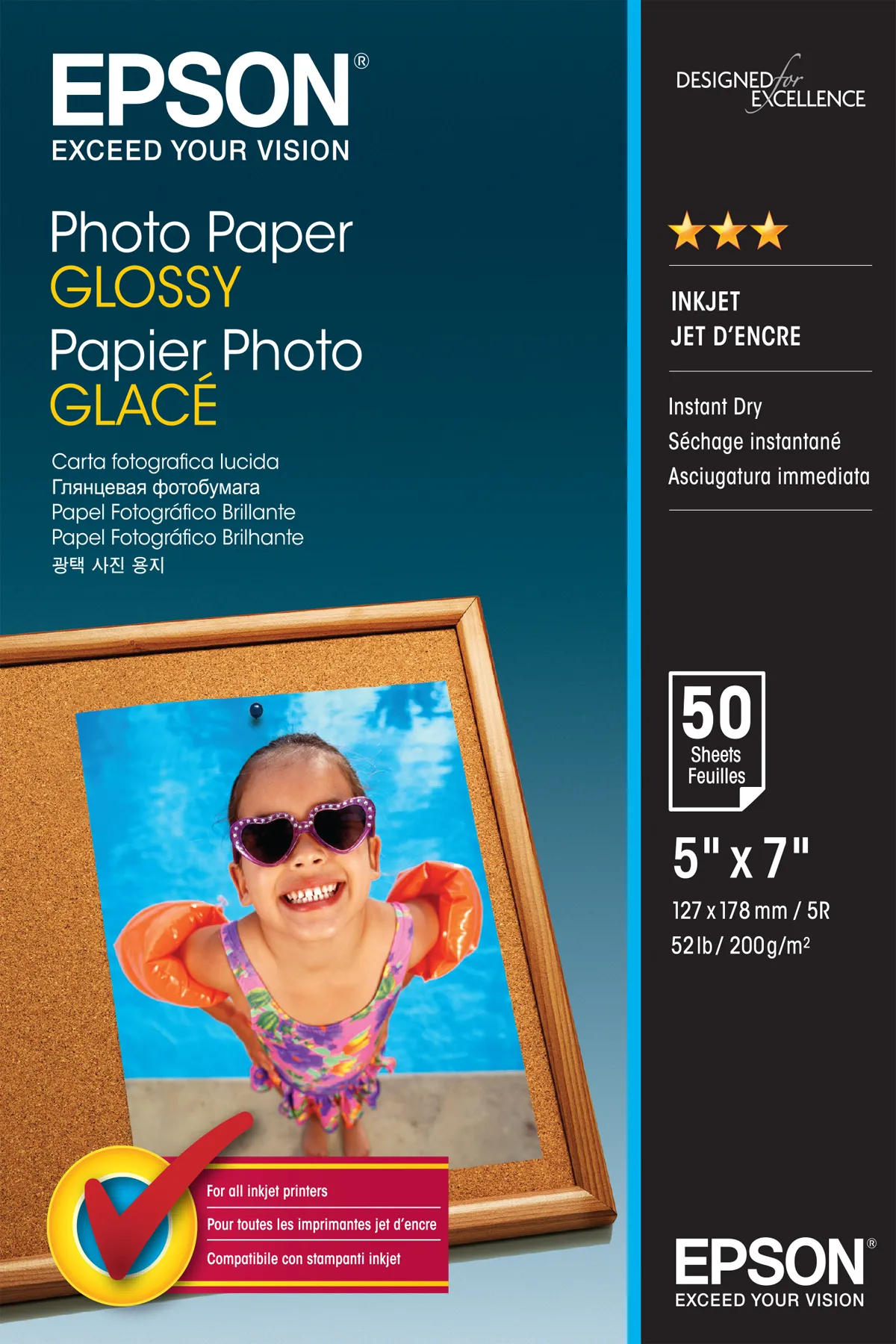 Epson Photo Paper Glossy – 13x18cm – 50 Blätter Epson Photo Paper Glossy – 13x18cm – 50 Blätter
