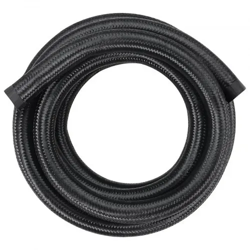 VEVOR 10-AN-Kraftstoffleitungssatz, 3048 mm Kraftstoffschlauchsatz, 13,97 mm-Nylon-Edelstahl-Geflecht-Kraftstoffleitungs-Öl-/Gas-Schlauchendstück-Anschlusssatz 7-teiliger Drehgelenk-Adaptersatz – Bild 9