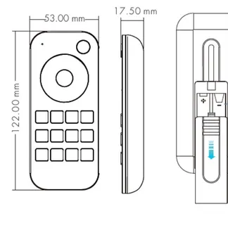 Synergy 21 LED Serie EOS 50 RF Fernbedienung 1Zone Synergy 21 LED Serie EOS 50 RF Fernbedienung 1Zone