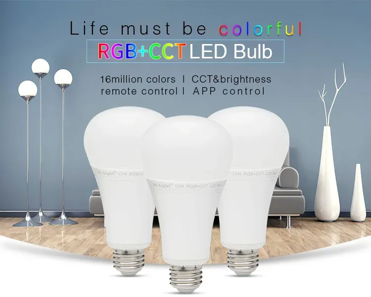 MiBoxer FUT105 LED Retrofit E27 Bulb 12W RGB-WW (RGB-CCT) Lampe mit Funk und WLAN – Bild 3