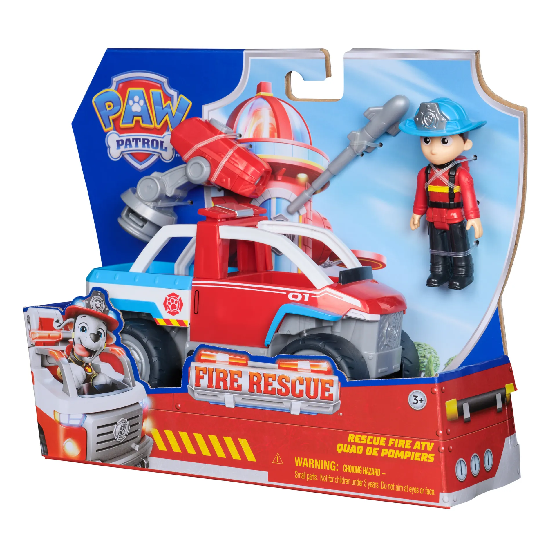 PAW Patrol Fire Rescue - Ryders Rettungsfahrzeug mit Drohnen-Abwerfer und Ryder Figur – Bild 6