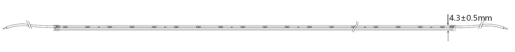 Synergy 21 LED Flex Strip 4020 - 60 NW DC24V 24W IP65 CRI>90 sideview – Bild 3