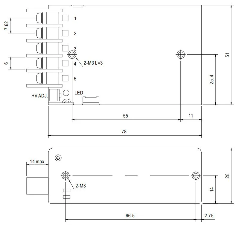 MEAN WELL Netzteil - 5V 25W – Bild 2