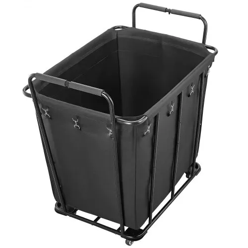 VEVOR Wäschewagen Wäschesammler 300 L mit 117,9 Tragkraft & Schwenkrädern & wasserfestem Wäschesack, Wäschesortierwagen rollbar für Wäsche Einkaufen Gepäck, Wäschesortierer Wäschekorb – Bild 8