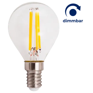 LED Filament Tropfenlampe McShine “Filed“ E14, 6W, 600lm, warmweiß, dimmbar LED Filament Tropfenlampe McShine “Filed“ E14, 6W, 600lm, warmweiß, dimmbar