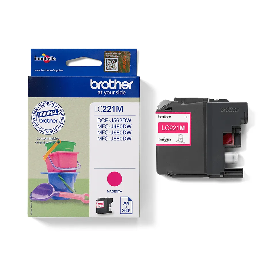 Brother LC221M Druckerpatrone 1 Stück(e) Original Magenta – Bild 3
