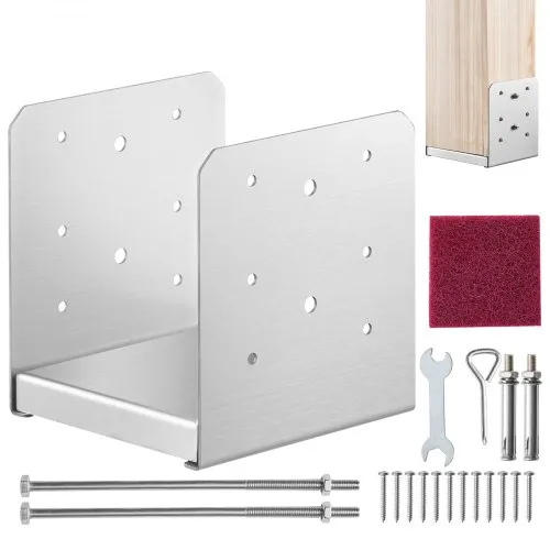 VEVOR Aufschraubhülse 149 x 143 x 160 mm U Pfostenträger aus Edelstahl mit Sprühbeschichtung Pfostenschuh mit einer 23 mm dicken Deckplatte Pfosten Ideal für Pergolen Verandageländern VEVOR Aufschraubhülse 149 x 143 x 160 mm U Pfostenträger aus Edelstahl mit Sprühbeschichtung Pfostenschuh mit einer 23 mm dicken Deckplatte Pfosten Ideal für Pergolen Verandageländern