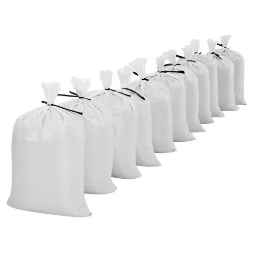 VEVOR Sandsäcke für Hochwasser, 200er-Pack, 400x660 mm, Gewebesäcke mit Bändern, 22,6 kg Tragkraft, Polypropylen-Hochwasssersandsäcke, reißfest & UV-beständig, für Hochwasserschutzbarrieren – Bild 9