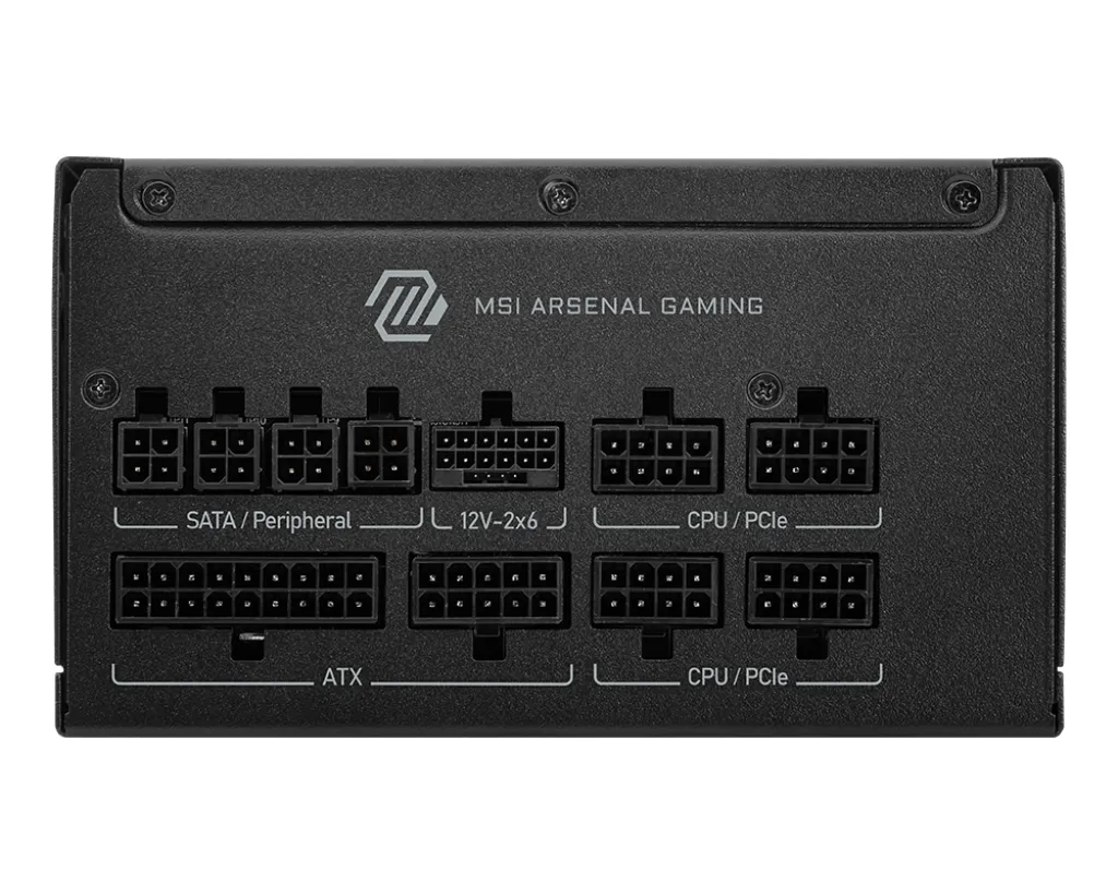 MSI MAG A850GLS PCIE5 Netzteil 850 W 24-pin ATX ATX Schwarz – Bild 2