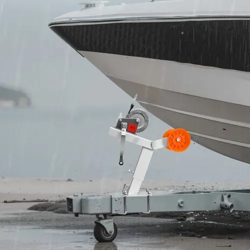 VEVOR Bootsanhänger-Sitz mit Rolle, 544kg Winde & 51mm x 7,6m Windengurt, Bootswindenhalterung mit U-Bolzen für 50,8–76,2mm B x 76,2–101,6mm H Anhängerkupplung, Jetski, Segelboot, Schnellboot – Bild 7