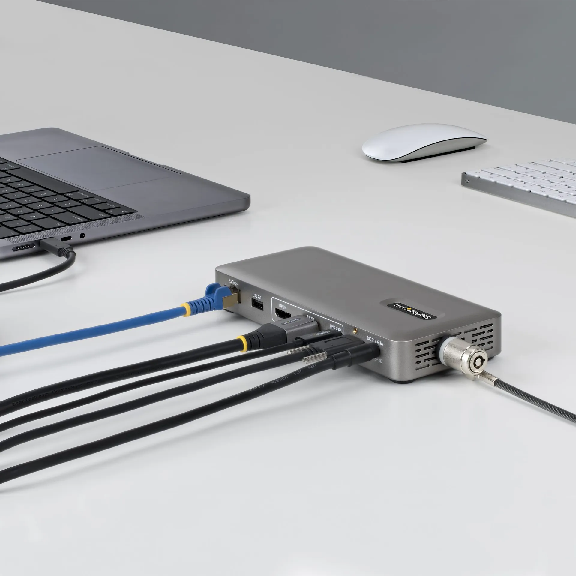 StarTech.com USB4 Dockingstation, treiberloser Dual 4K für macOS und Windows, Universelles USB-C Dock mit 100W Ladefunktion und 2,5GbE – Bild 3