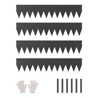 VEVOR Rasenkante Metall, 4 Packungen 1016x203x1,5 mm, Beeteinfassung, biegbare Beetumrandung, Gartenpalisade, einfach zu installieren, Beetbegrenzung für Blumenbeete und Wege, schwarz VEVOR Rasenkante Metall, 4 Packungen 1016x203x1,5 mm, Beeteinfassung, biegbare Beetumrandung, Gartenpalisade, einfach zu installieren, Beetbegrenzung für Blumenbeete und Wege, schwarz