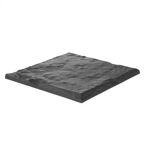 VEVOR Trittsteine Garten, 4 Stk., 395x395 mm, dekorative Gehwegplatte mit Bodenpfählen, Kunststoff-Wegepflaster, Steinplatte aus PC+ABS-Harz, Steinoptik für Rasen, Terrassenlandschaft, grau – Bild 8