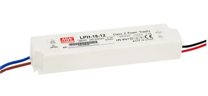 MEAN WELL Netzteil – 12V 18W, IP67 MEAN WELL Netzteil – 12V 18W, IP67
