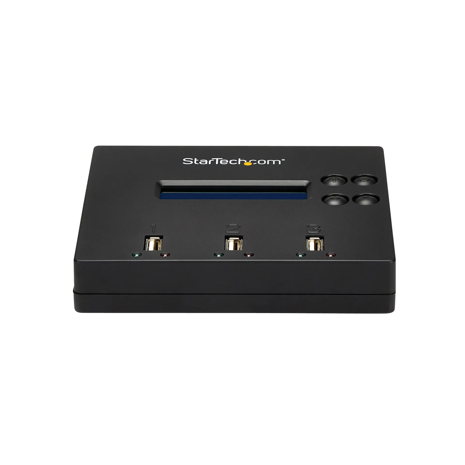 StarTech.com 1:2 USB Stick Klonstation und Löscher, Kopierer für mehrere USB Laufwerke, System and File und Sector-by-Sector Kopieren, 1,5 GB/min, 3-Pass Löschen, LCD Display – Bild 3
