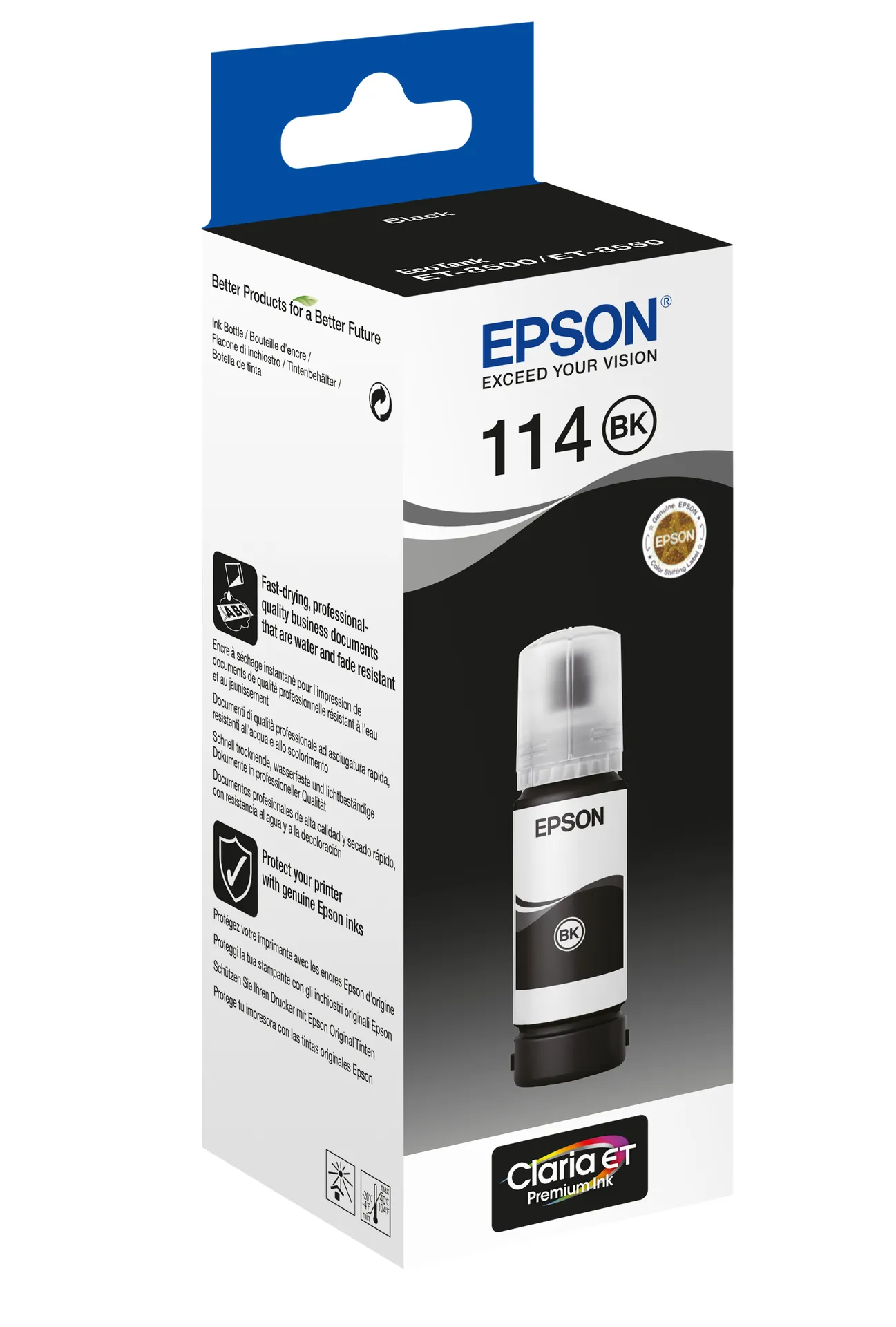 Epson 114 EcoTank Pigment Black ink bottle – Bild 2