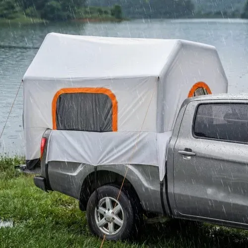 VEVOR Aufblasbares Campingzelt für Ladefläche 219 x 165 x 183 cm, Pickup Zelt Wasserdicht (PU2000 mm) mit Belüfteten Netzfenstern, ideal für Camping Wandern Outdoor-Aktivitäten inklusive Luftpumpe – Bild 7