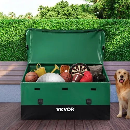VEVOR 1013L Aufbewahrungsbox für Außenbereich 147x86x108cm Auflagenbox aus wasserdichter PE-Plane Gartentruhe Kissenbox Aufbewahrungsbehälter Gartenbox Ideal für Pools Höfe Gärten und Garagen – Bild 7