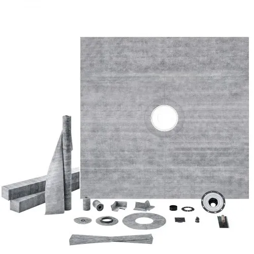VEVOR Duschschwellen-Set, 1828 x 1828 mm Duschwannen-Set mit 50,8 mm PVC-Mittelflansch, 101,6 mm Edelstahlrost, wasserdichte Duschschwelle & Membran & Streifen, Duschabdichtung passend für Badezimmer – Bild 8