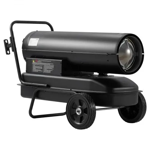 VEVOR Heizkanone 30kW Dieselheizgebläse 38L Petroleum-Heizgerät mit Rollen, Heizgebläse für Werkstatt Garage Lager & Baustelle, Thermostatsteuerung, Überhitzungsschutz, Max. 1220m³/h & 240m², Schwarz – Bild 8