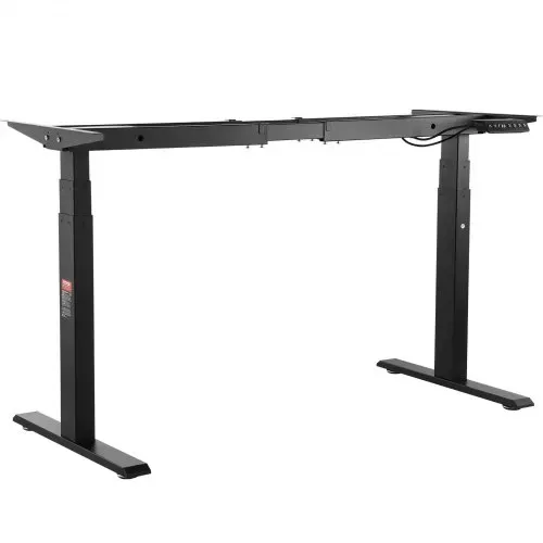 VEVOR Schreibtisch Gestell mit Doppelmotor, einstellbare Höhe 65-129 cm und Länge 110-178 cm, elektrisches Tischgestell, ergonomische Arbeitsstationsbasis, 3 Positionen (nur schwarzer Rahmen) – Bild 8