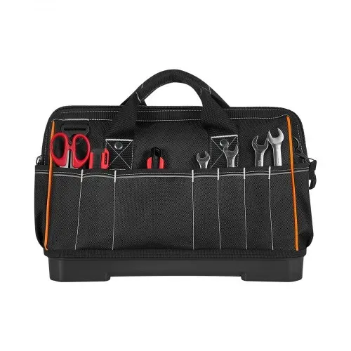 VEVOR Werkzeugtasche 41x23x25cm, Aufbewahrungstasche mit 14 Innen- & 19 Außenfächern, Wasserfester Werkzeug-Organizer aus Polyester mit Schultergurt & Reißverschluss, Werkzeugbeutel für Handwerker – Bild 9