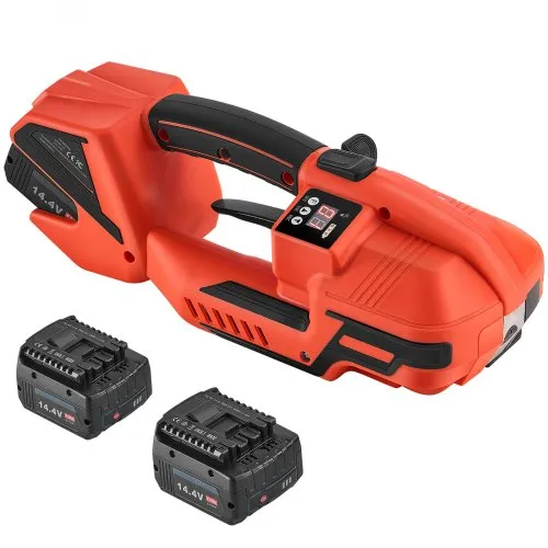 VEVOR Akku Umreifungsgerät, 2 x 4000 mAh Akkus, Umreifungsmaschine mit Digitalanzeige für 9–16 mm breite PP/PET-Bänder, Bandverpackungsmaschine für Fabriken, Lagerhallen, & Logistikzentren VEVOR Akku Umreifungsgerät, 2 x 4000 mAh Akkus, Umreifungsmaschine mit Digitalanzeige für 9–16 mm breite PP/PET-Bänder, Bandverpackungsmaschine für Fabriken, Lagerhallen, & Logistikzentren