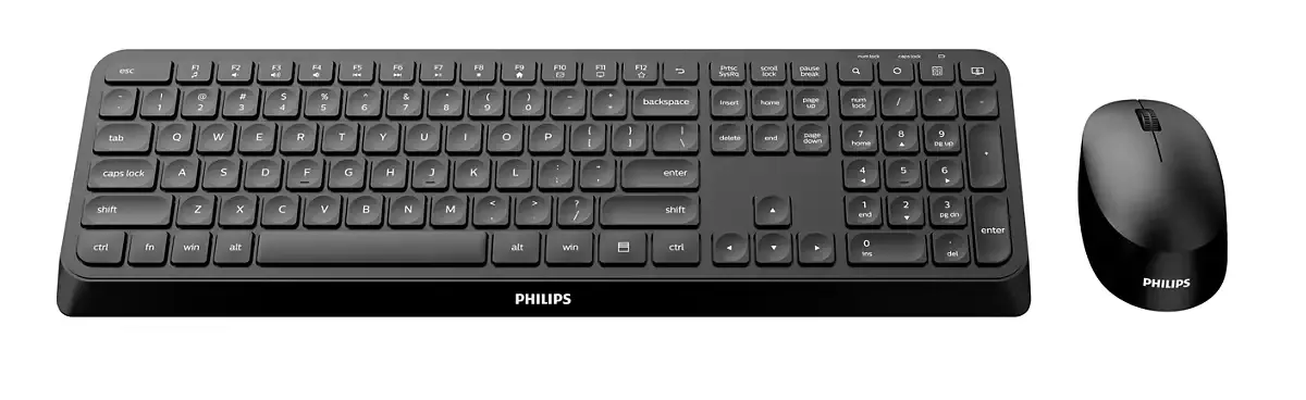 Philips 3000 series SPT6307B/31 Tastatur Maus enthalten Universal RF Wireless QWERTY Englisch Schwarz – Bild 2