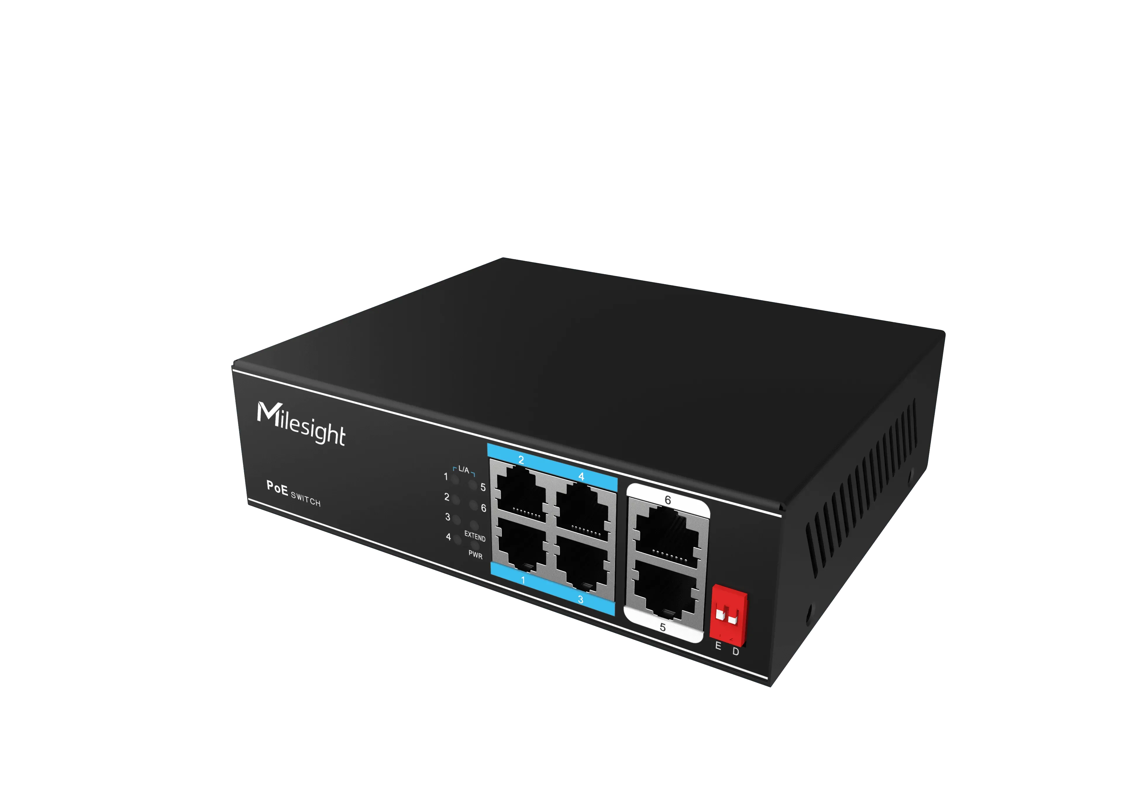 Milesight IoT Milesight 4-Port PoE Switch, MS-S0204-EL – Bild 2