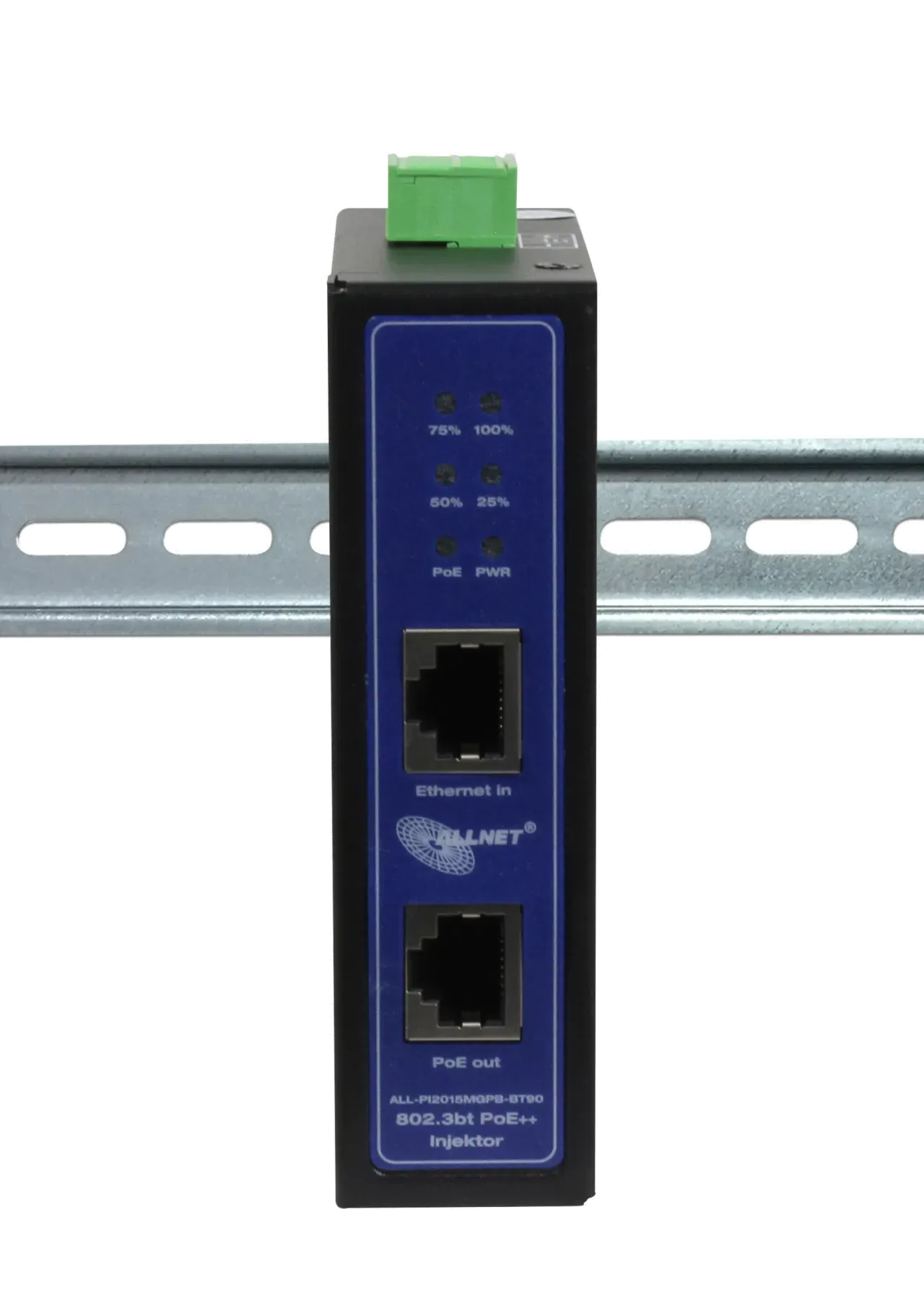 ALLNET PoE Injektor Industrial MultiGigabit • PoE BT mit Power-Booster (15,4W/30W/90W) • DIN • ALLNET PoE Injekt Metallgehäuse • ALL-PI2015MGPB-BT90 – Bild 10