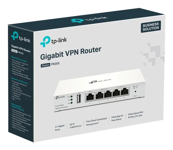 TP-Link Festa FR205 Kabelrouter 10 Gigabit Ethernet, 100 Gigabit Ethernet, Gigabit Ethernet Weiß – Bild 6