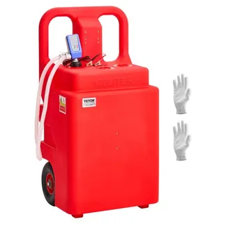 VEVOR Kraftstofftrolley, 121 L, Kraftstoffkanister mit 9,46 L/min elektrischer Kraftstofftransferpumpe, 1,2 m Förderschlauch & Auto-Stop-Sensordüse, Tankadapter, geeignet für Diesel & Benzin, rot VEVOR Kraftstofftrolley, 121 L, Kraftstoffkanister mit 9,46 L/min elektrischer Kraftstofftransferpumpe, 1,2 m Förderschlauch & Auto-Stop-Sensordüse, Tankadapter, geeignet für Diesel & Benzin, rot