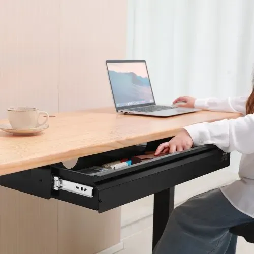 VEVOR Untertisch Schublade 840x240x107mm, Unterbau Schreibtisch, versteckter Schreibtisch-Aufbewahrungs-Organizer, Bleistiftschublade unter dem Tisch für Sitz- & Steharbeitsplätze im Büro & zu Hause – Bild 7