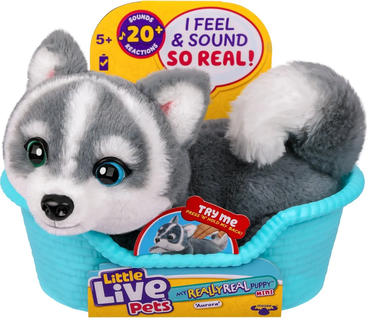 Moose Toys Little Live Pets My Really Real Puppy Mini's - Aurora Husky – Bild 3