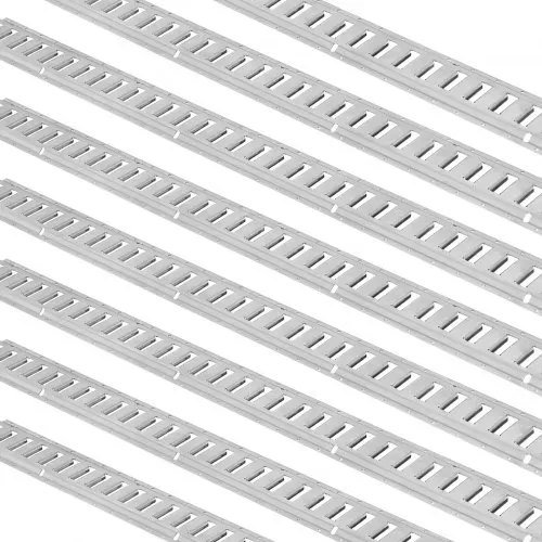 VEVOR Zurrschienen 34 Stk. Airlineschienen, Silber Transportschiene, 454 kg Max. Tragfähigkeit Ankerschiene, 1,52 m Schienenlänge Stäbchenzurrschiene zur Ladungssicherung für Anhänger und Wohnmobile – Bild 8