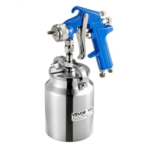 VEVOR Siphon-Lackierpistole, Spritzpistole mit hoher Zerstäubung, 1000-ccm-Farbsprüh-Set mit 1,8-mm-Düse, einstellbare Durchflussrate & Luftmenge für Auto-, Möbel-, Wand- und Hausanstrich – Bild 10