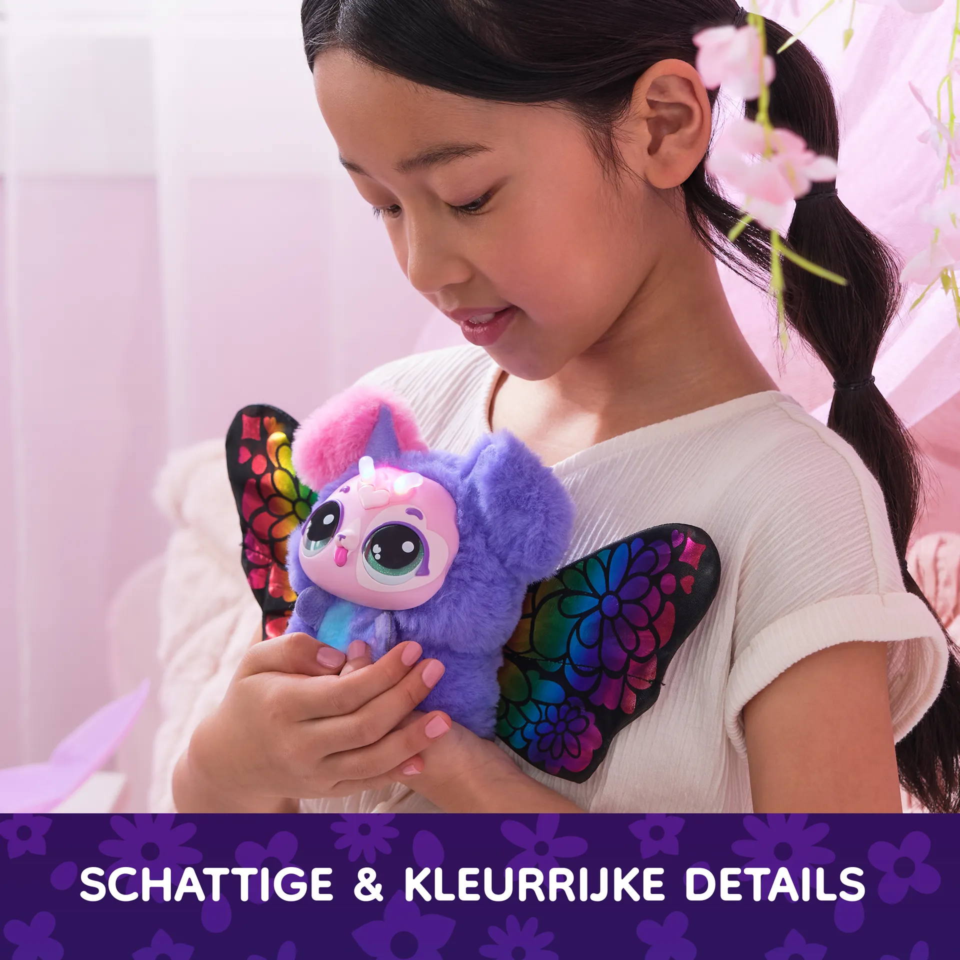 Hatchimals Bloomables von - Kittyfly, Interaktives Spielzeug mit Überraschung, doppelter Verwandlung und über 100 Geräuschen und Reaktionen – Bild 7