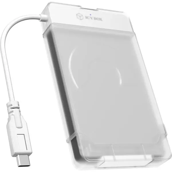ICY BOX IB-AC703-C, USB 3.2 Gen 1 Type-C zu 2,5″ SATA Festplatten (9,5 mm Höhe) Adapter Kabel mit Schutzbox, Zugriff LED, weiß ICY BOX IB-AC703-C, USB 3.2 Gen 1 Type-C zu 2,5″ SATA Festplatten (9,5 mm Höhe) Adapter Kabel mit Schutzbox, Zugriff LED, weiß
