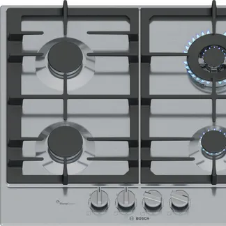 Bosch Serie 6 PCH6A5I90 Kochfeld Edelstahl Integriert 60 cm Gaskochfeld 4 Zone(n) Bosch Serie 6 PCH6A5I90 Kochfeld Edelstahl Integriert 60 cm Gaskochfeld 4 Zone(n)