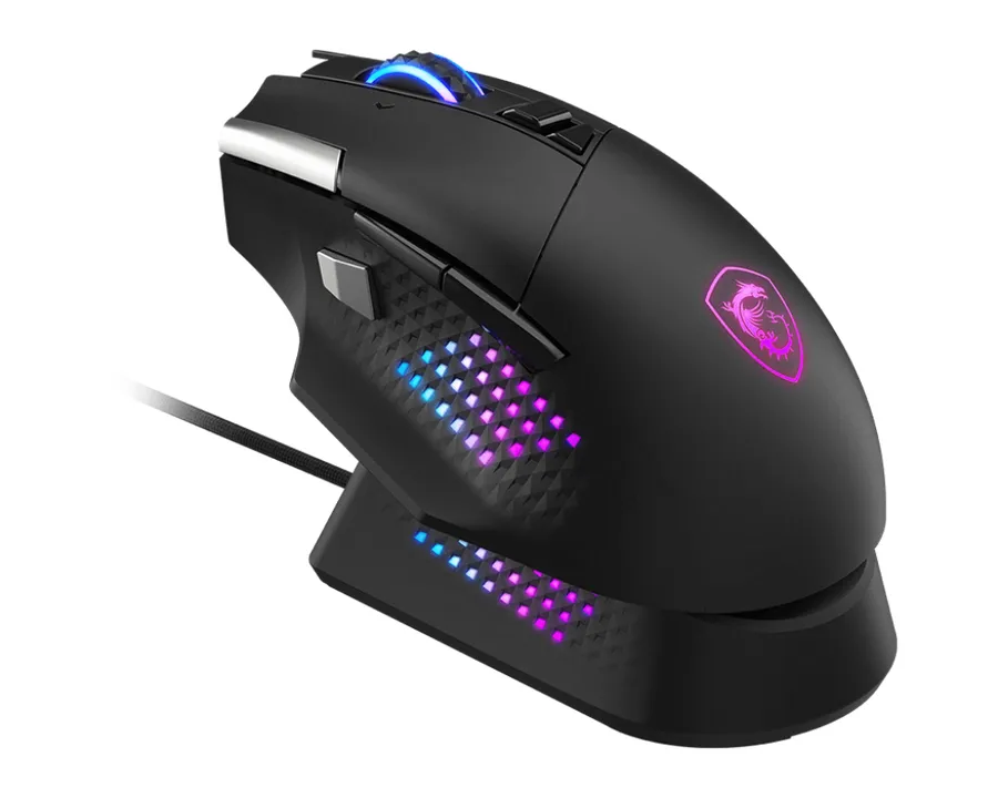 MSI S12-4301370-CLA Maus Gaming rechts RF Wireless + Bluetooth + USB Type-A Optisch 26000 DPI – Bild 3