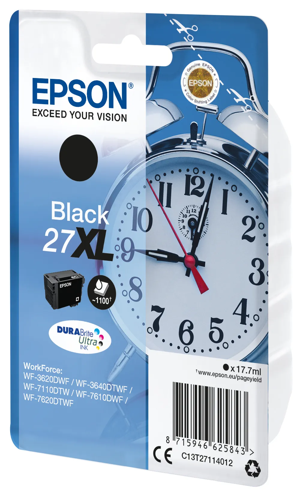 Epson Alarm clock Singlepack Black 27XL DURABrite Ultra Ink – Bild 2