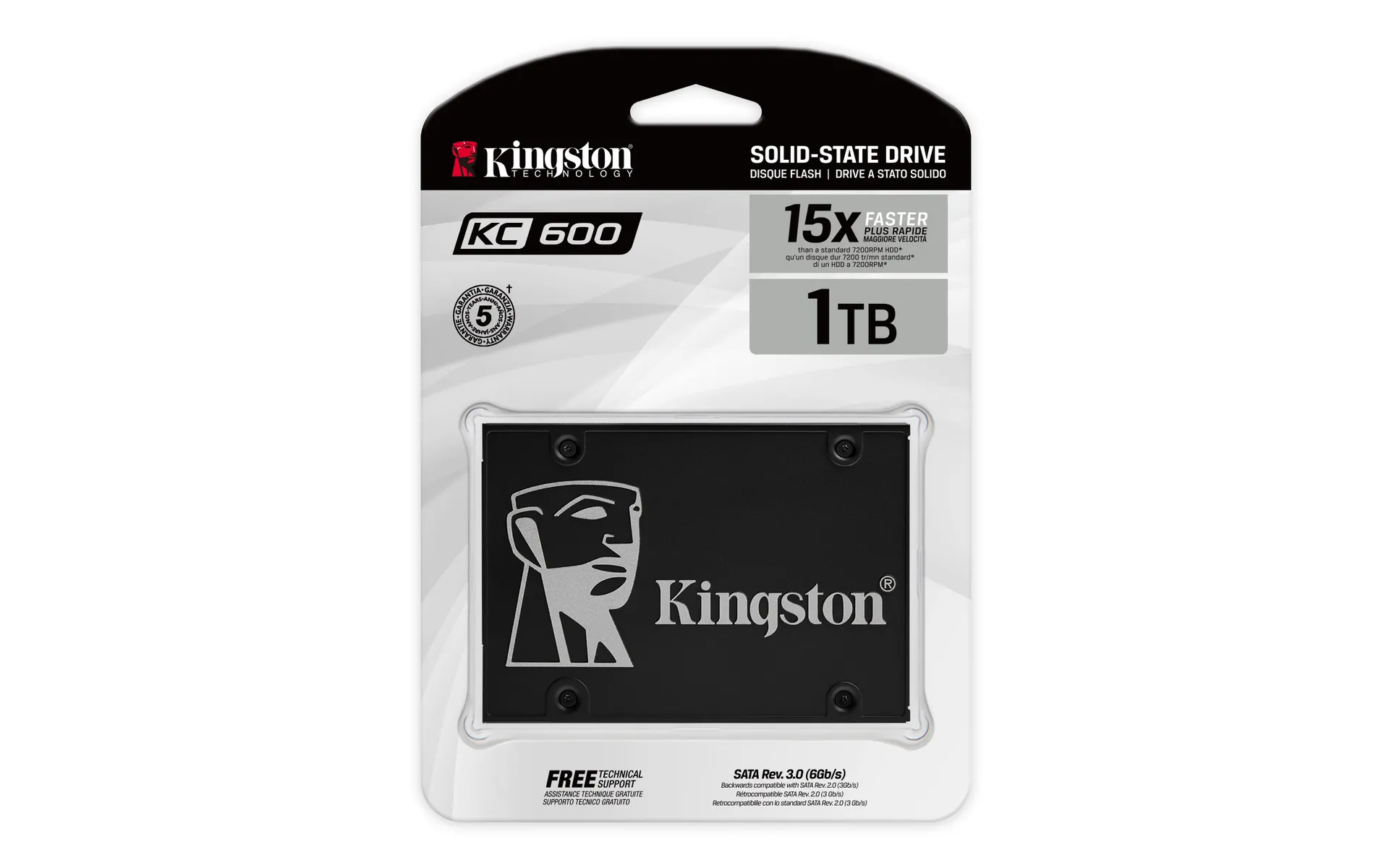 Kingston Technology 1024G SSD KC600 SATA3 2.5" – Bild 4