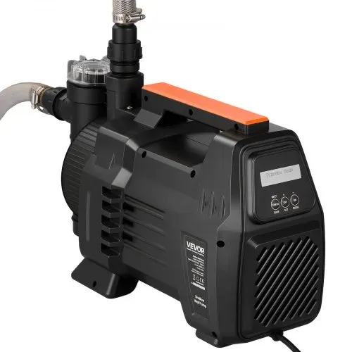 VEVOR Gartenpumpe 1300 W, Bewässerungspumpe Max. Fördermenge 4800 L/h, PP-Jetpumpe, Saugpumpe mit 48 m Fördehöhe, Intelligenter Elektronischen Steuerung, für Gartenbewässerung & Rasensprenger – Bild 8